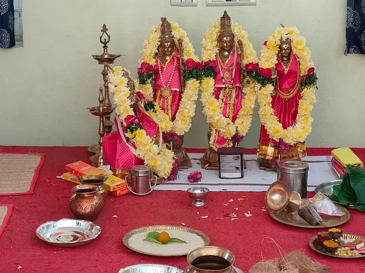 Sri Rama puja decoration, January 2024